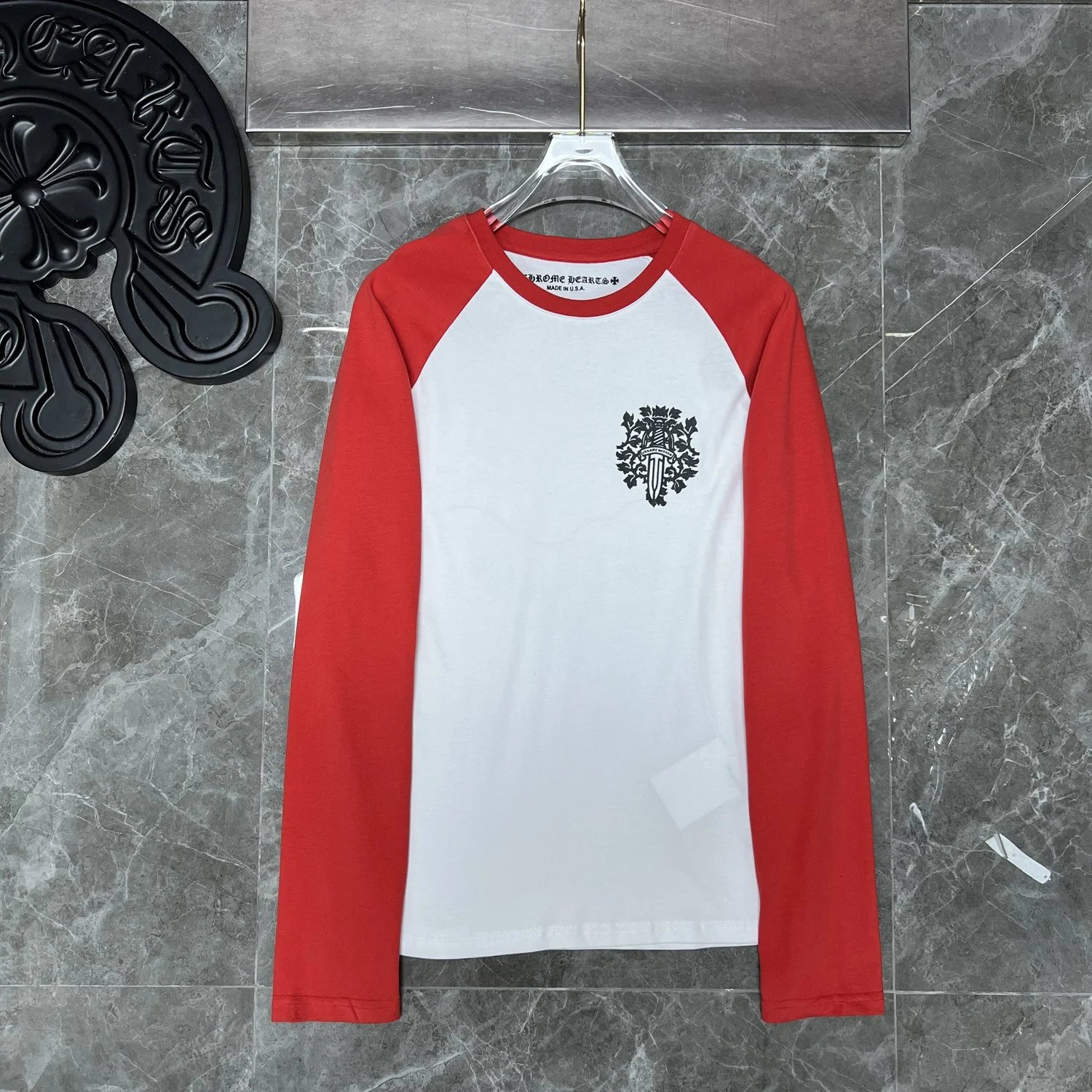 Chrome Hearts Build Orange Long Sleeve T-Shirt - 39