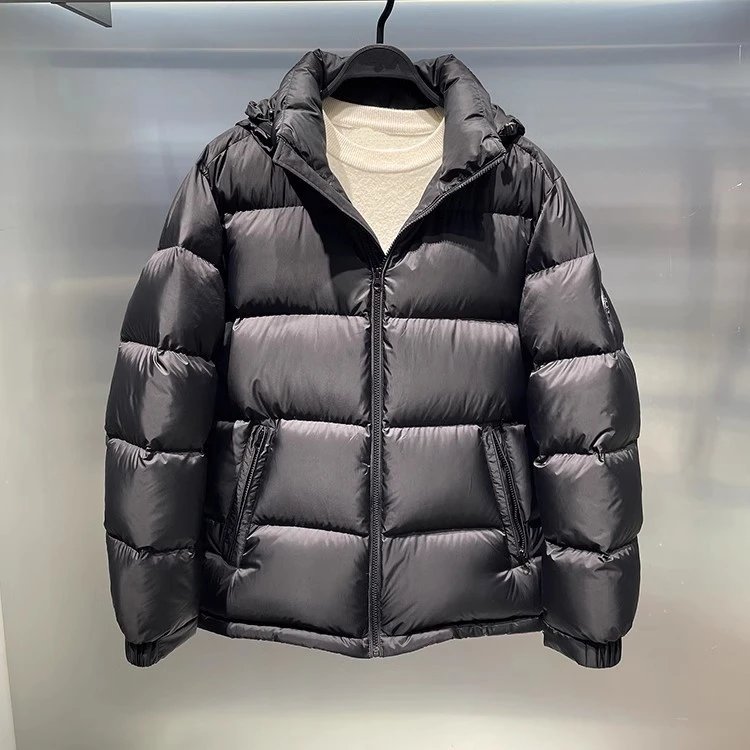 Moncler Down Jacket Black Hooded Puffer - 11