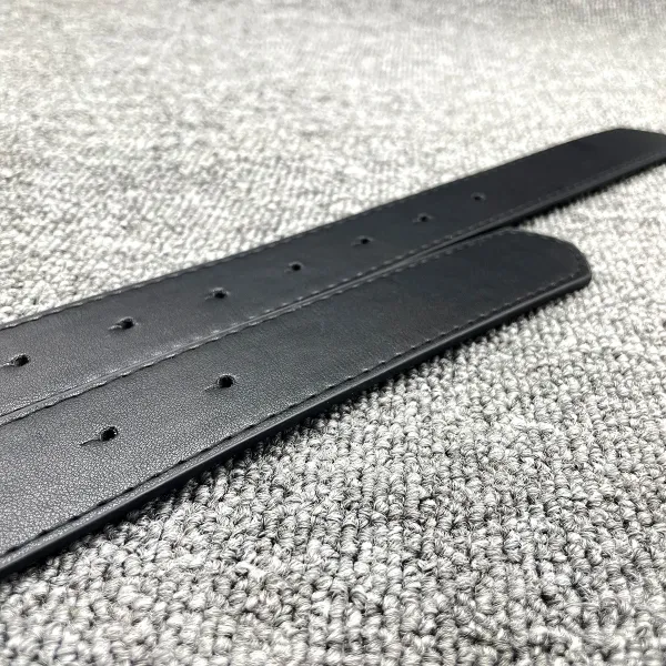 Balenciaga BB Logo Buckle Leather Belt Black - 25