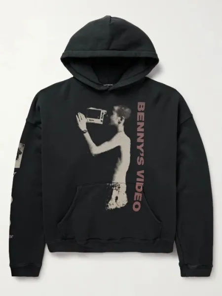 Design Benny's Video Hoodie Black Hoodie - 1