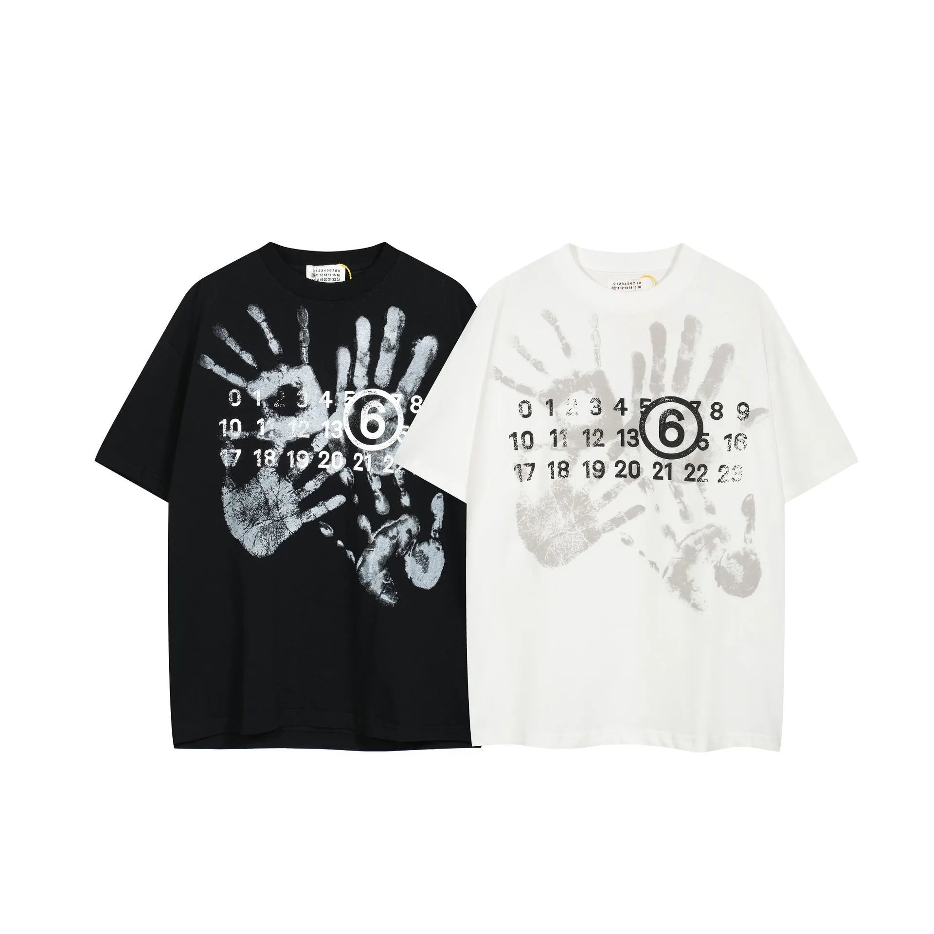 MM6 Maison Margiela Number 6 Graphic T-Shirt Black - 23
