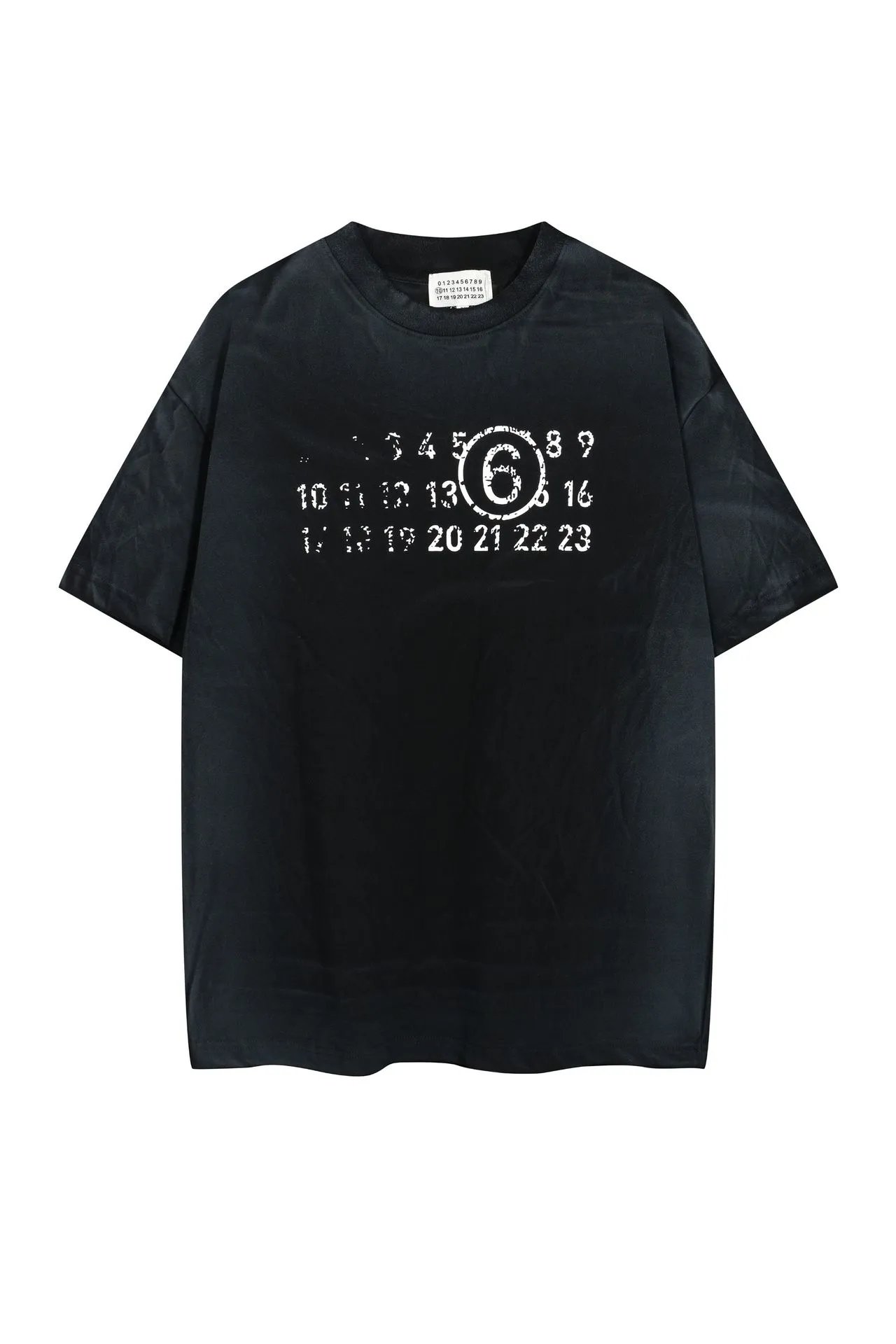 MM6 Maison Margiela Number 6 Graphic T-Shirt Black - 39