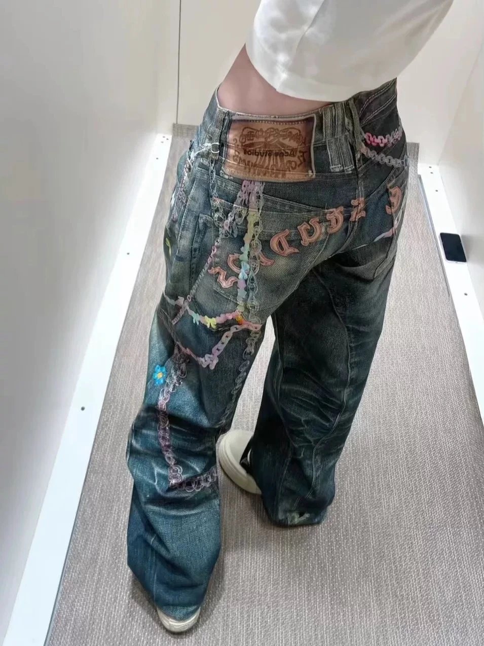 Design Custom Embellished Denim Shorts Multicolor - 6