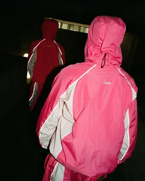 ELITEWORK Windbreaker Jacket Pink and White - 7
