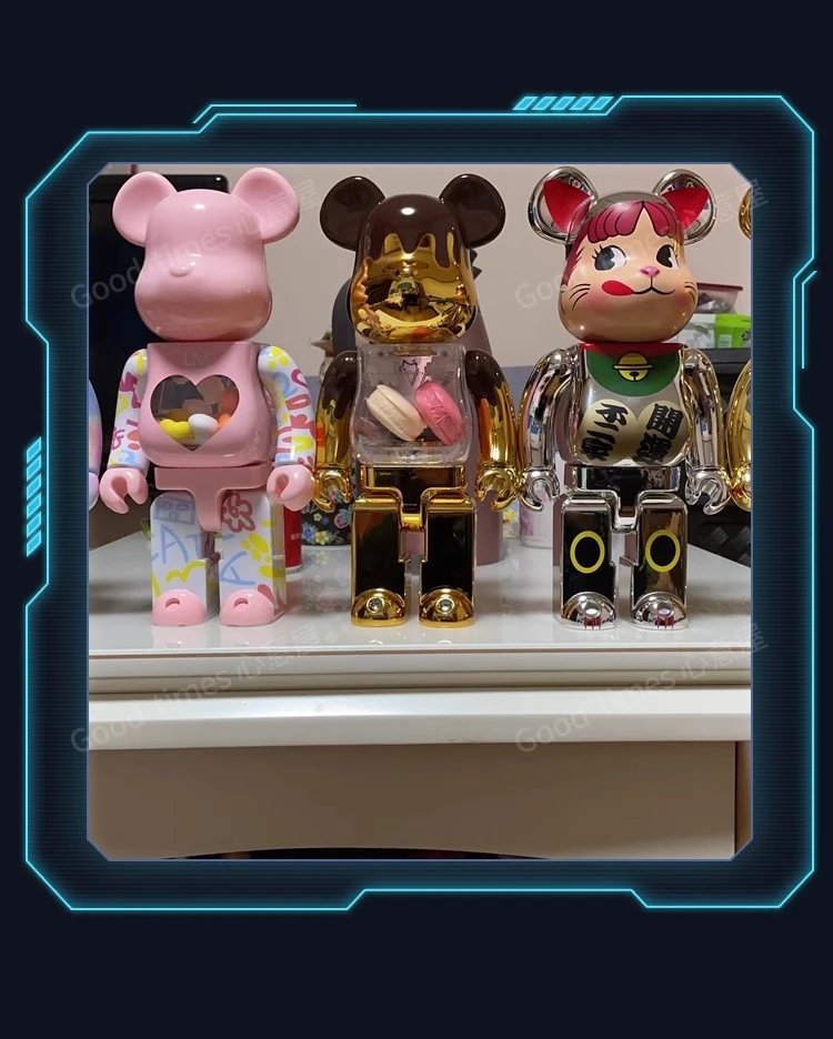 Medicom Toy Bearbrick 2G Chrome White Limited Edition Collectible Figure Accessories - 26