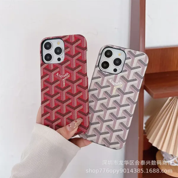 Goyard Monogram Denim Blue Phone Case - 4