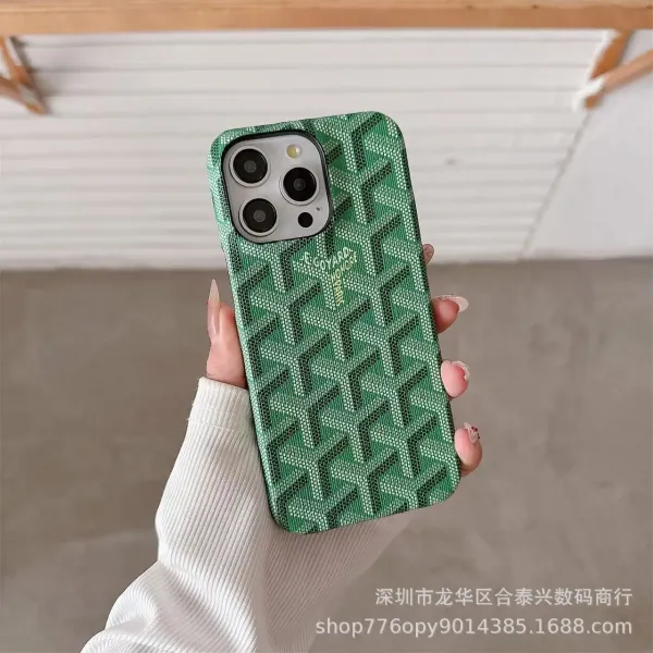 Goyard Monogram Denim Blue Phone Case - 16