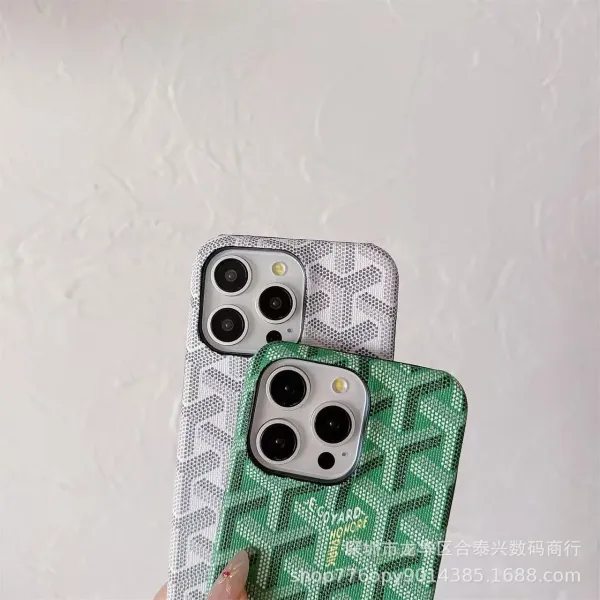Goyard Monogram Denim Blue Phone Case - 8
