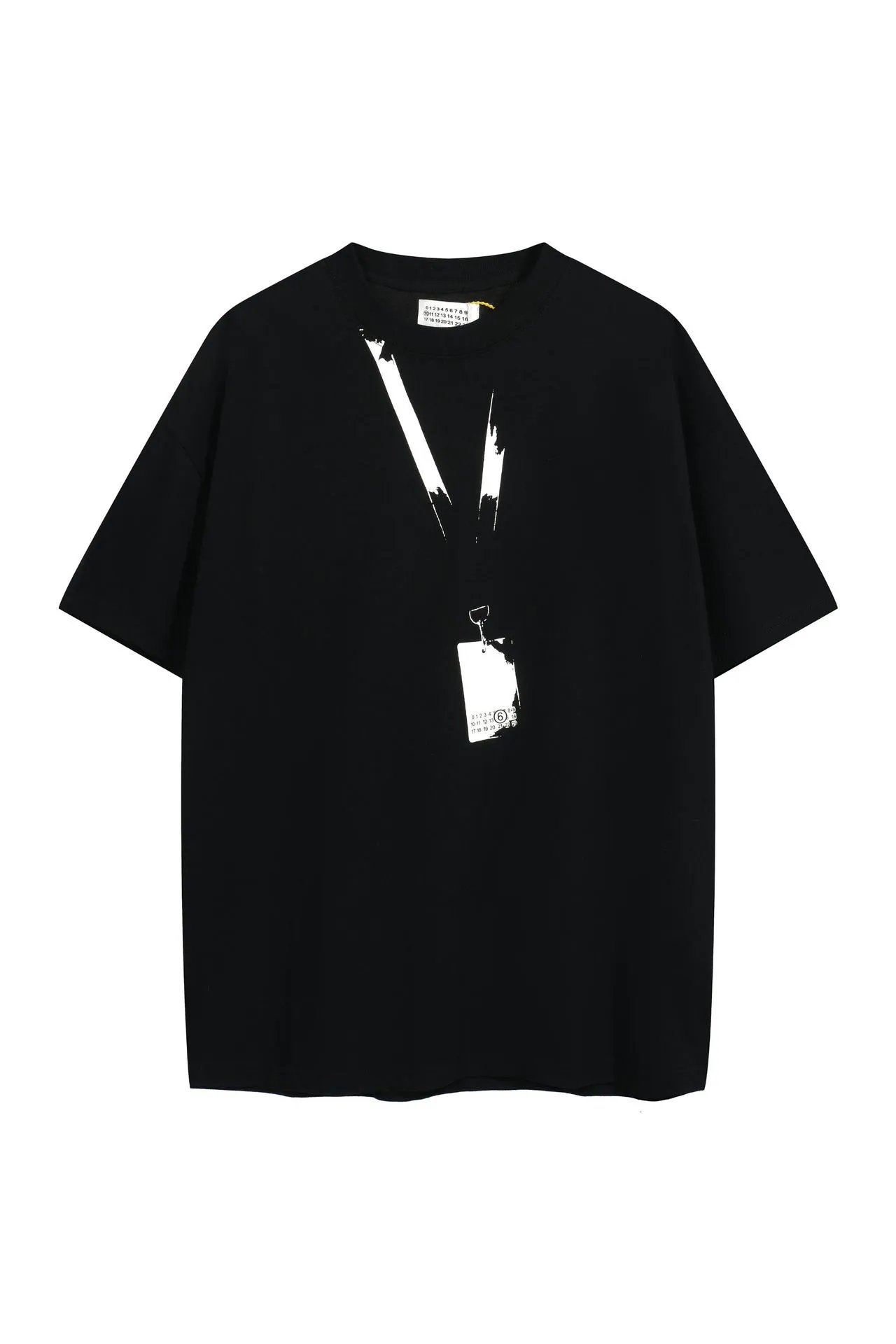 MM6 Maison Margiela Number 6 Graphic T-Shirt Black - 34