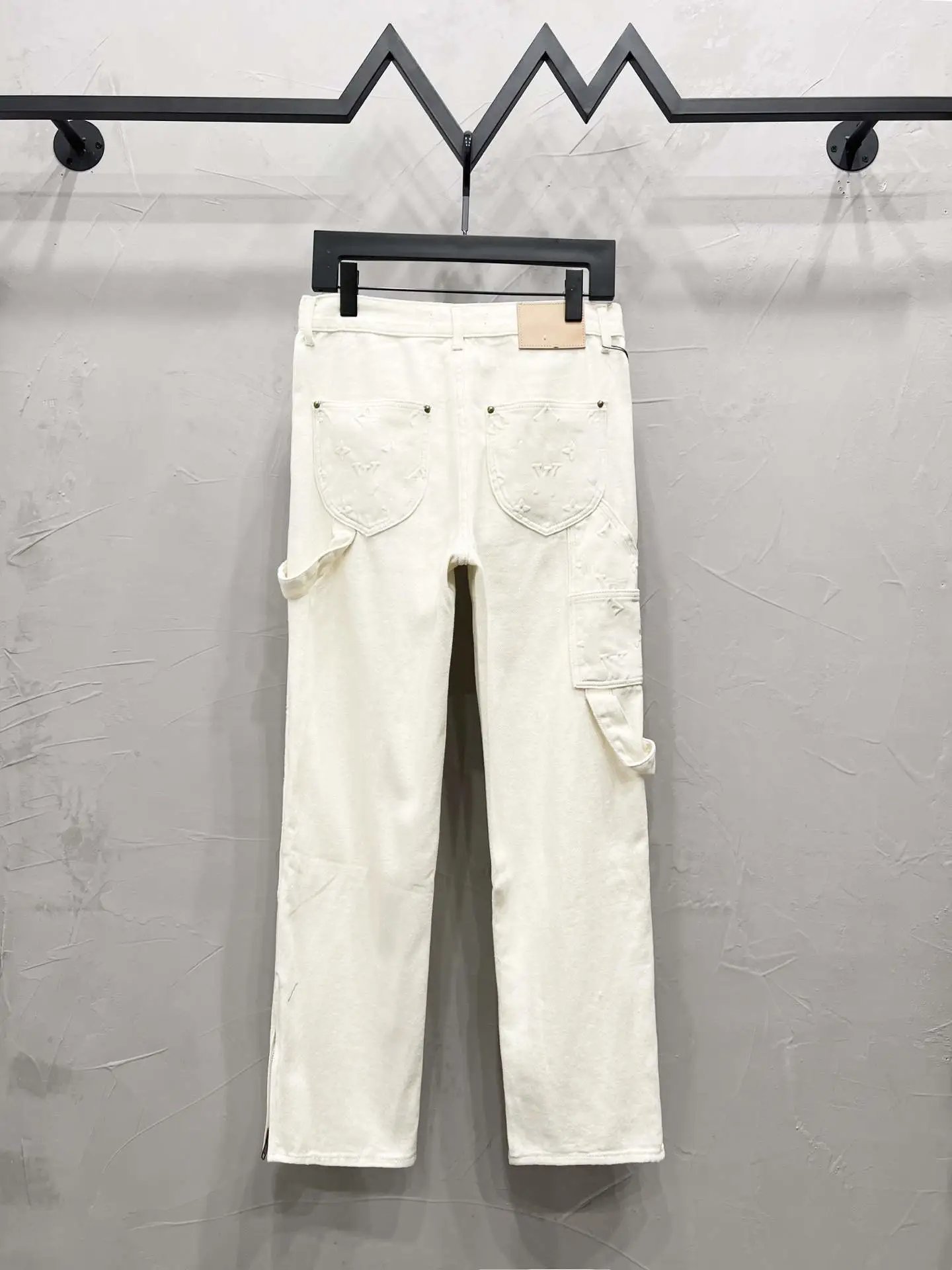 Louis Vuitton Monogram Patchwork Denim Jeans Light Blue - 5