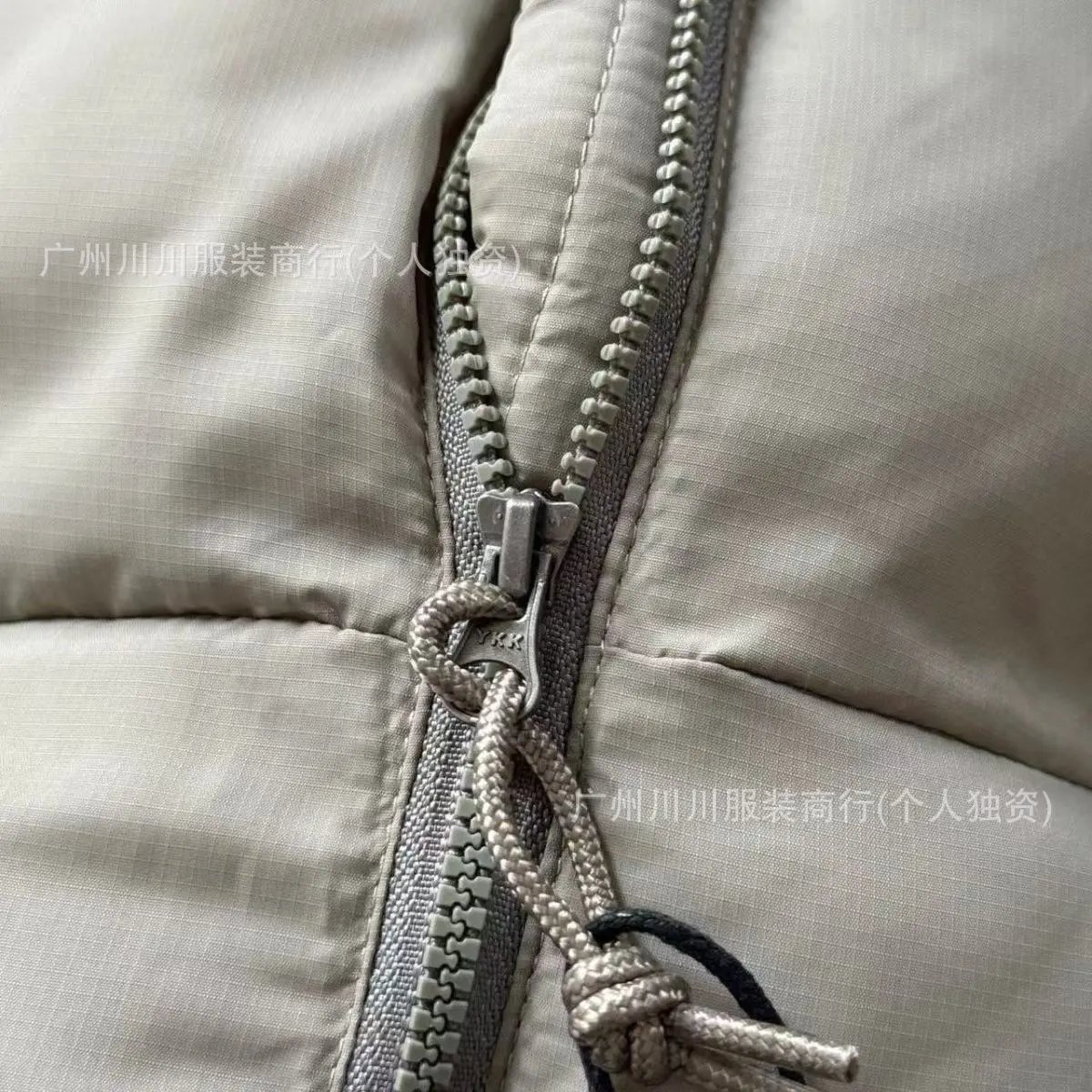 Design Puffer Hooded Jacket Beige Down-Jacket - 9