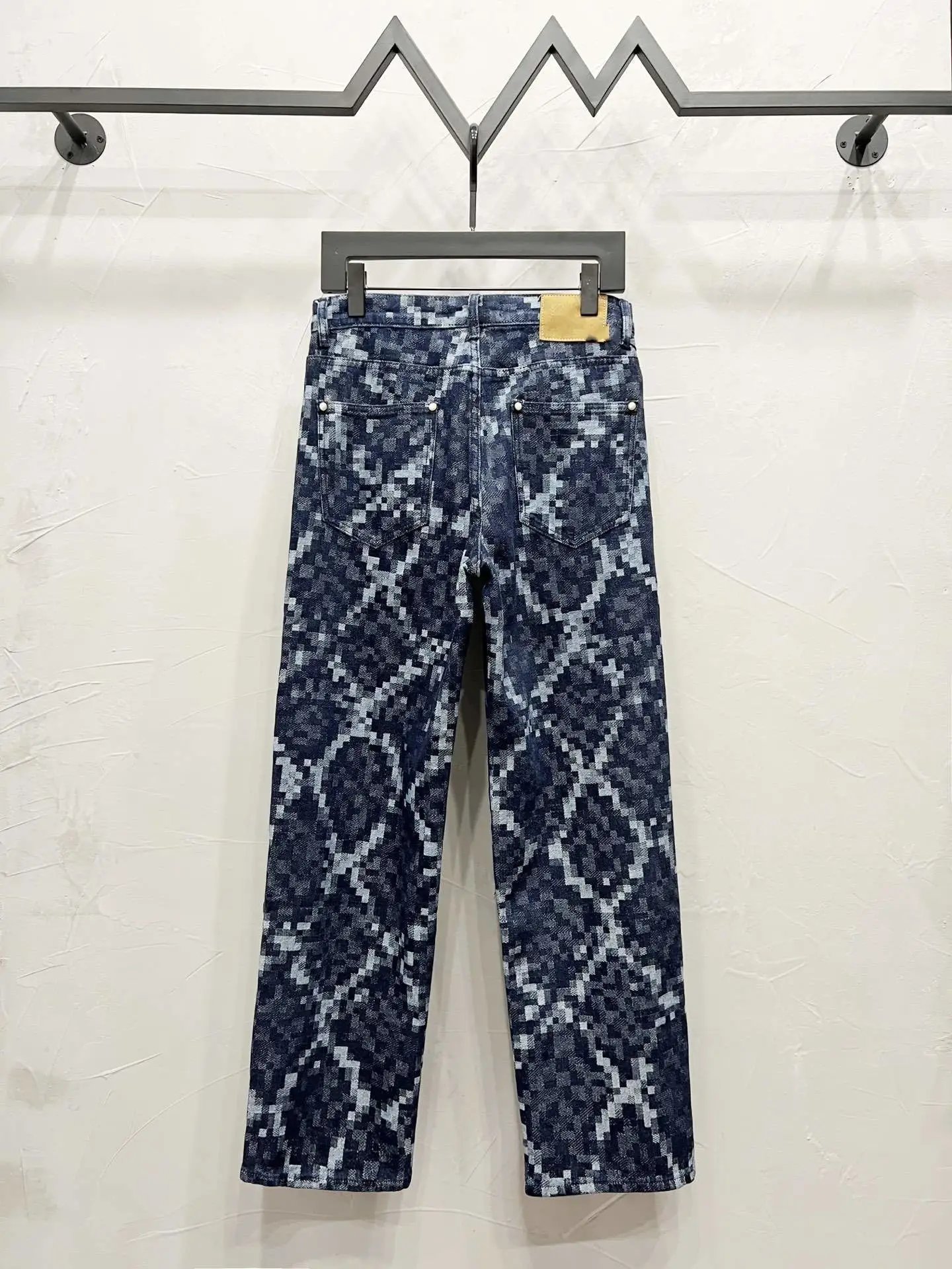 Louis Vuitton Monogram Patchwork Denim Jeans Light Blue - 51