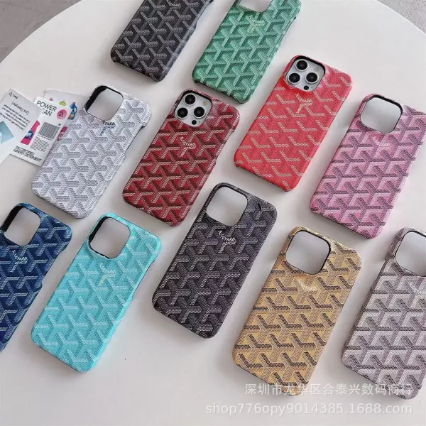 Goyard Monogram Denim Blue Phone Case - 21