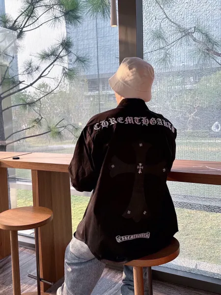 Chrome Hearts Cross Embroidered Shirt Black - 16