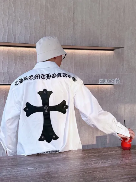 Chrome Hearts Cross Embroidered Shirt Black - 25