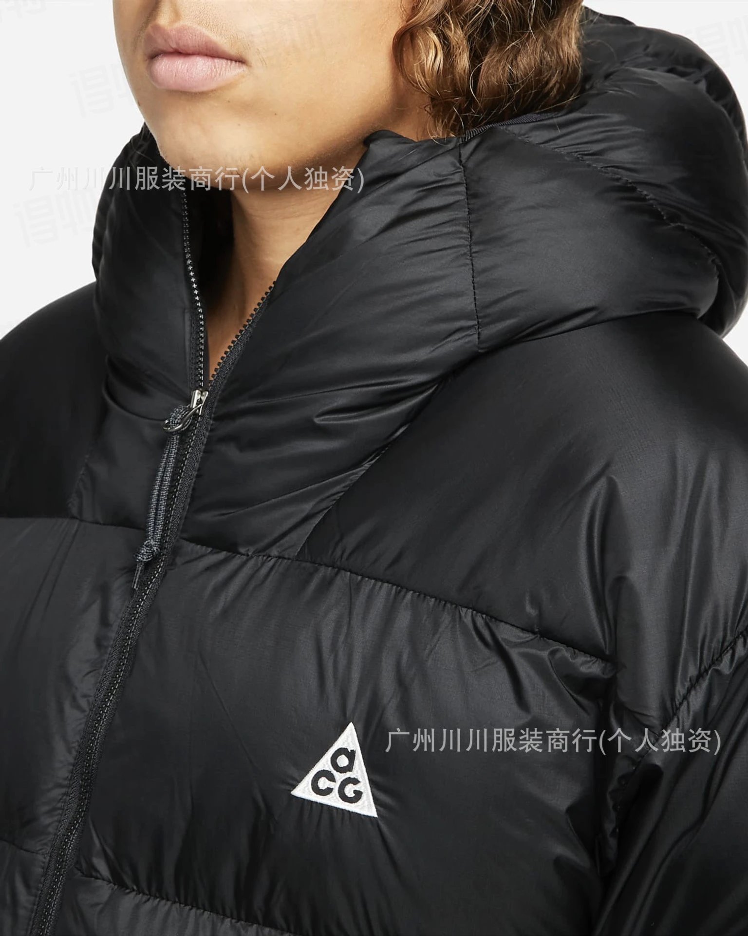 Design Puffer Hooded Jacket Beige Down-Jacket - 14