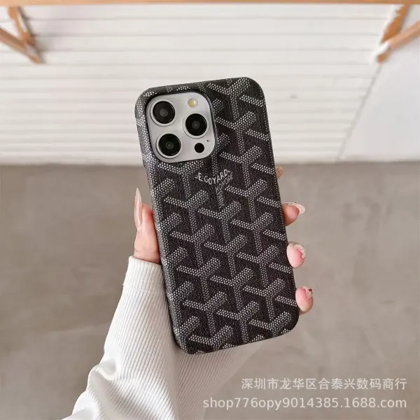 Goyard Monogram Denim Blue Phone Case - 15