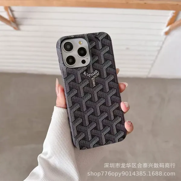 Goyard Monogram Denim Blue Phone Case - 20