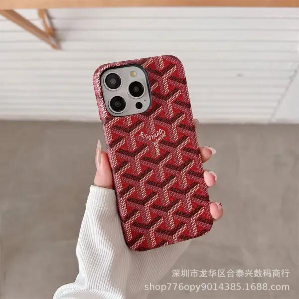 Goyard Monogram Denim Blue Phone Case - 14