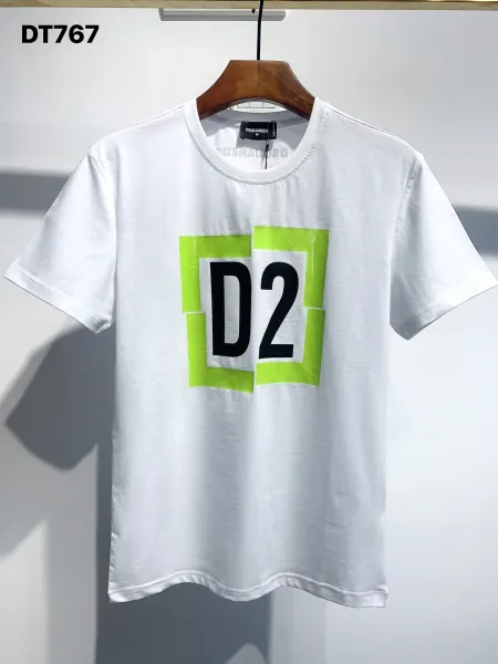 Dsquared2 D2 Logo Graphic White T-Shirt - 1