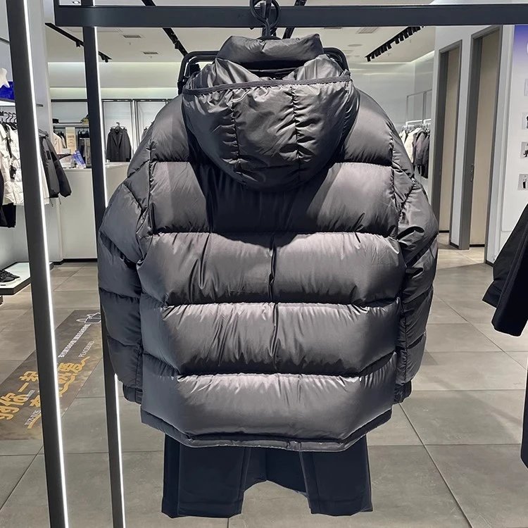 Moncler Down Jacket Black Hooded Puffer - 4
