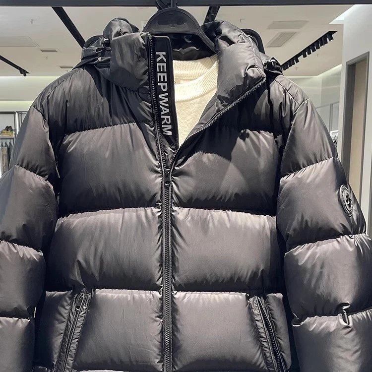 Moncler Down Jacket Black Hooded Puffer - 6