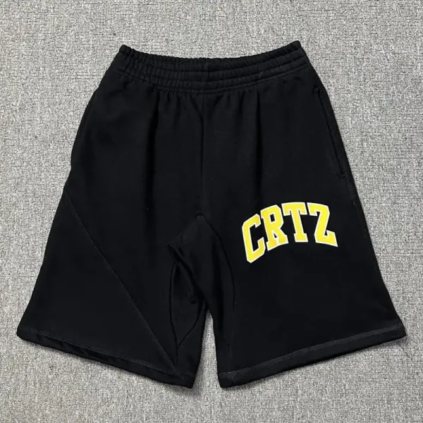 Design CRTZ Arch Logo Black Sweat Shorts - 1