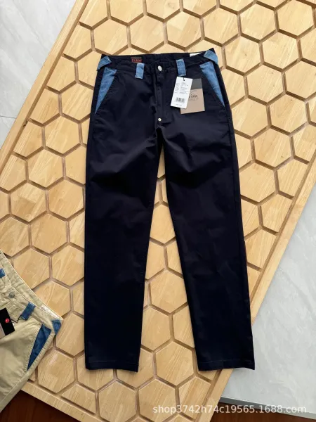 Evisu Patchwork Chino Pants Navy Blue - 1
