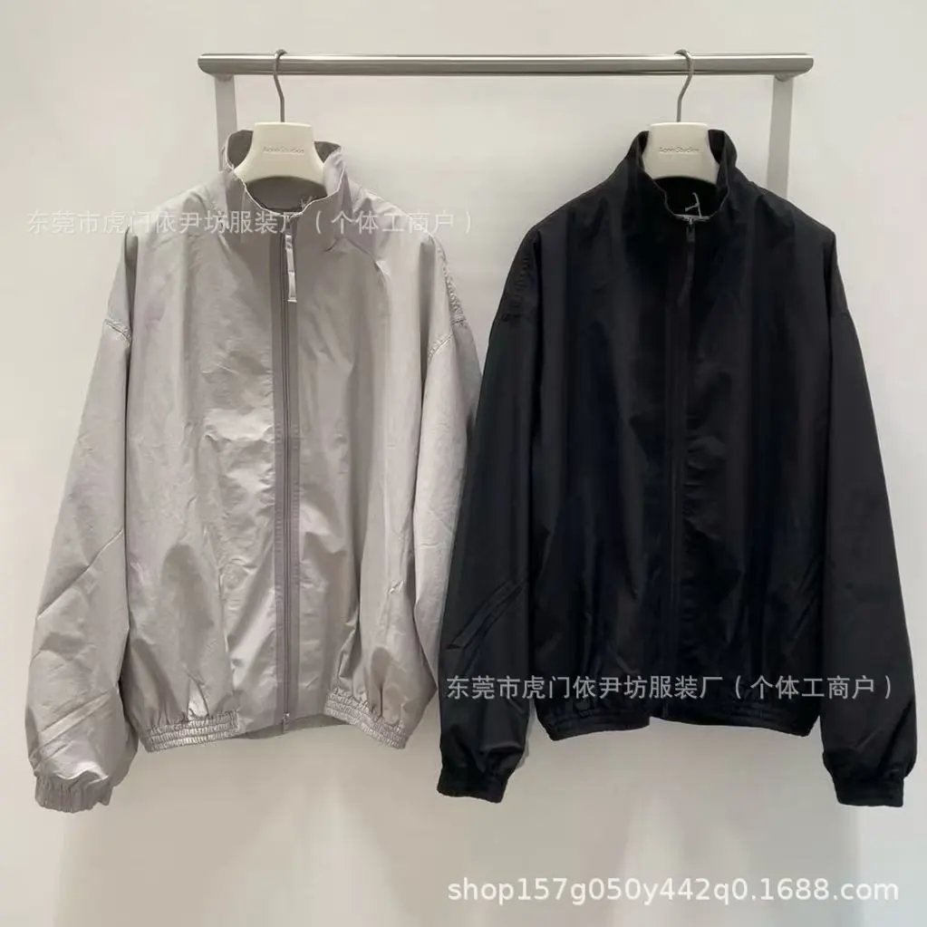Design Stockholm 1996 Embroidered Windbreaker Black Jacket Outerwear.windbreaker - 7