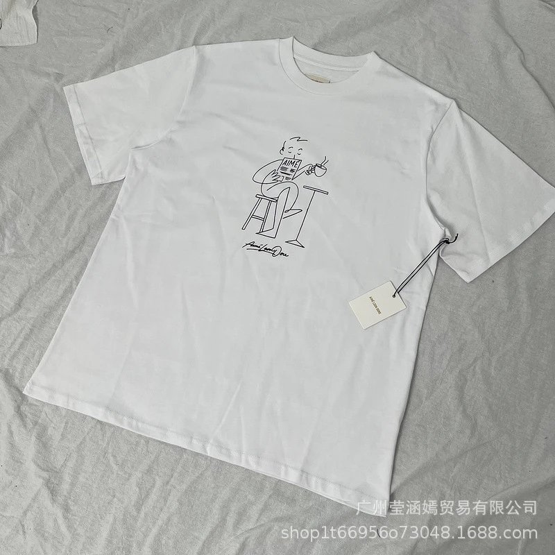Aimé Leon Dore Basketball Graphic T-Shirt Beige - 14