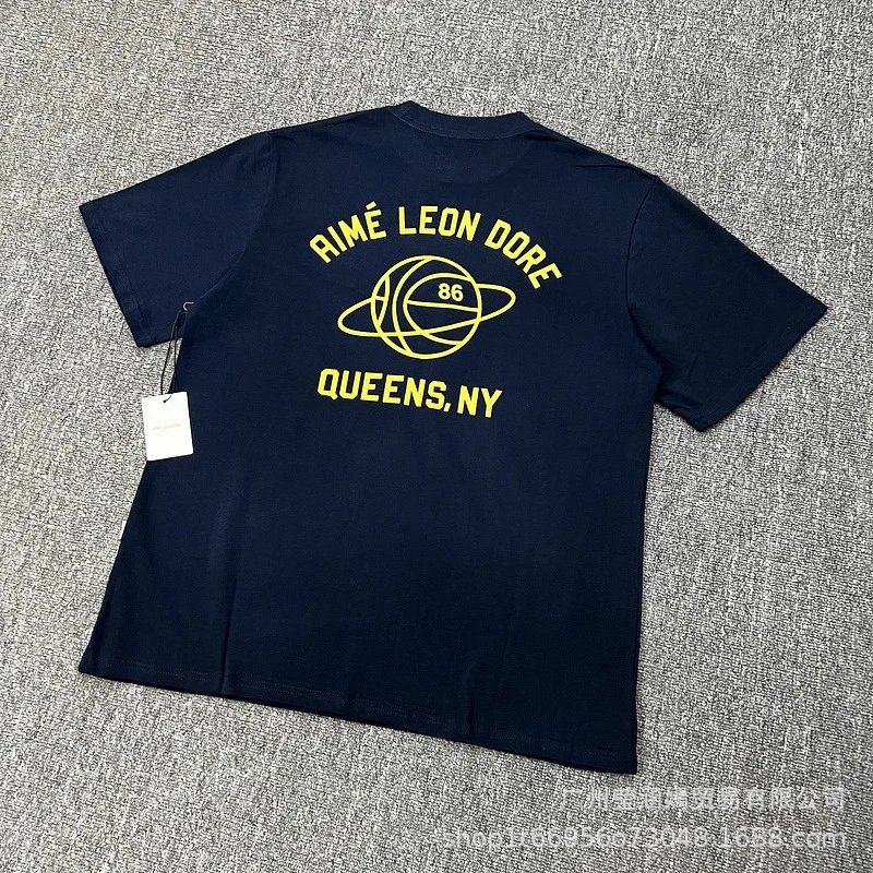 Aimé Leon Dore Basketball Graphic T-Shirt Beige - 25
