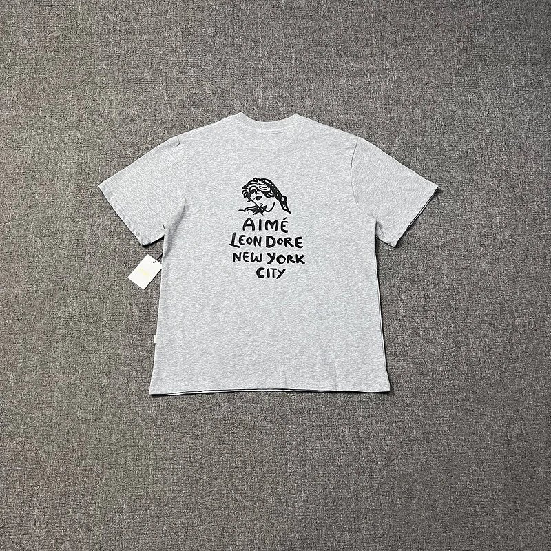 Aimé Leon Dore Basketball Graphic T-Shirt Beige - 53