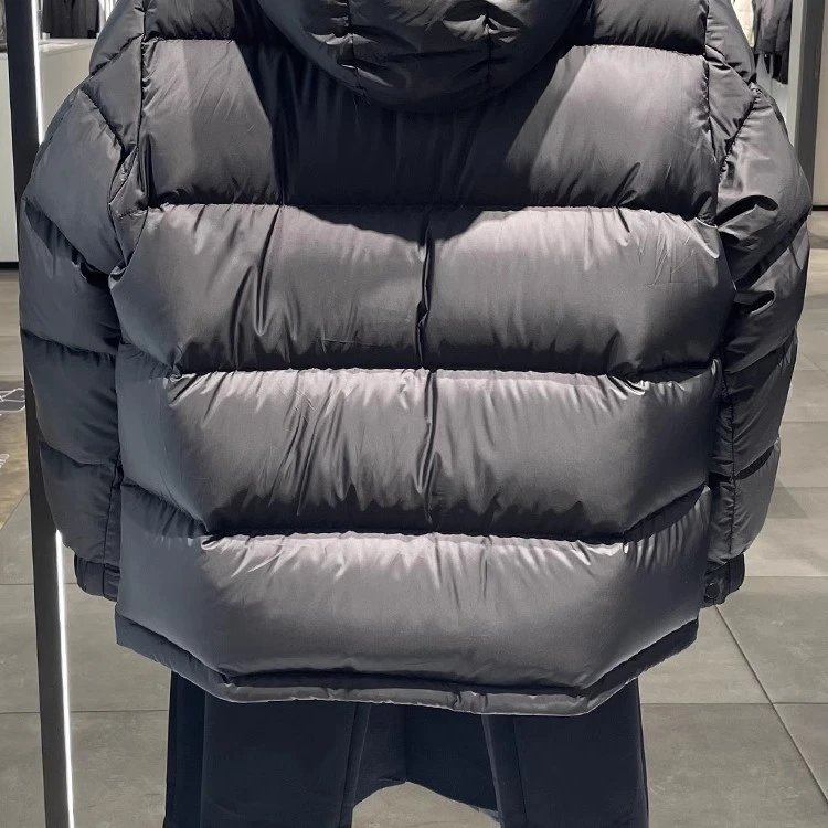 Moncler Down Jacket Black Hooded Puffer - 10