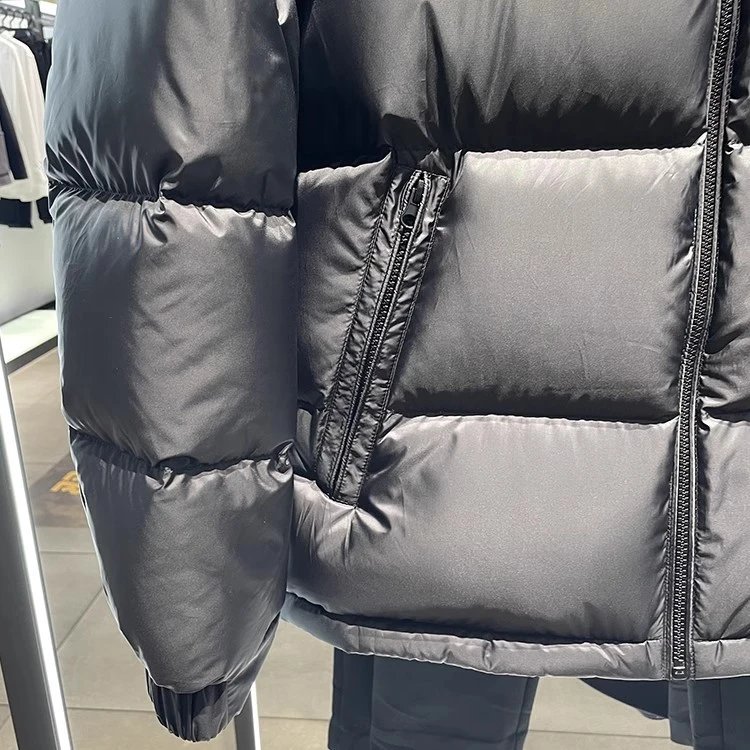 Moncler Down Jacket Black Hooded Puffer - 7