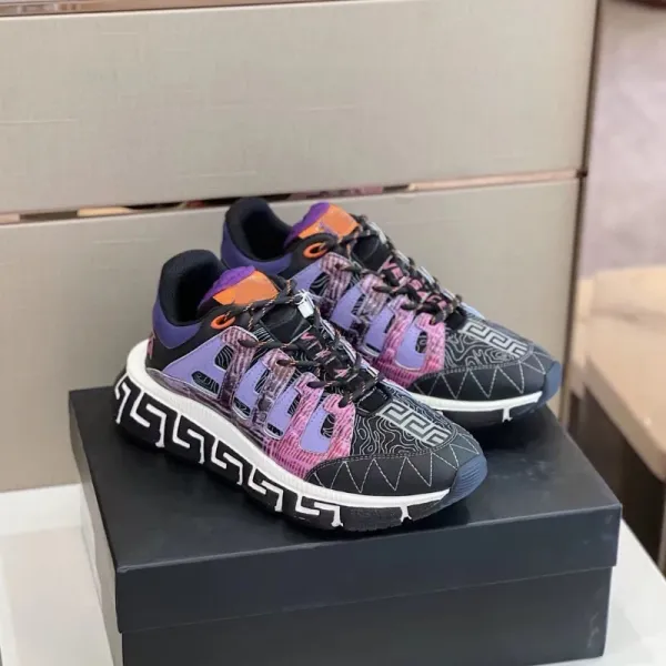 Versace Chain Reaction Multicolor Chunky Sneakers - 1