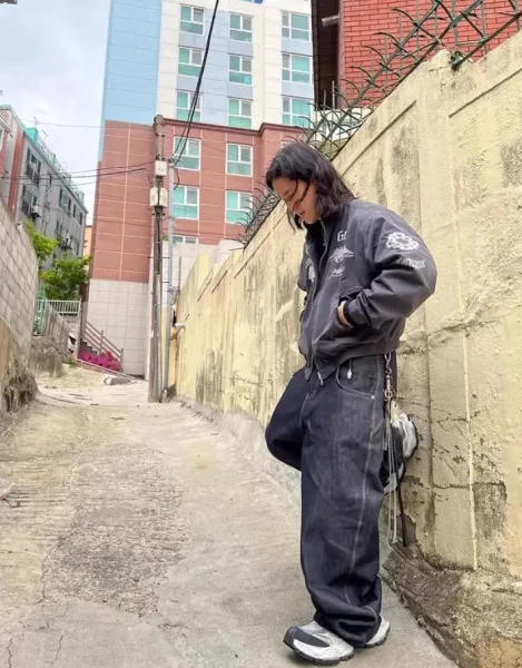 Carhartt Work In Progress x Project GR Dark Wash Baggy Jeans - 19