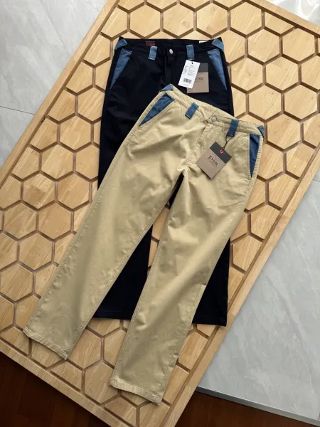 Evisu Patchwork Chino Pants Navy Blue - 2