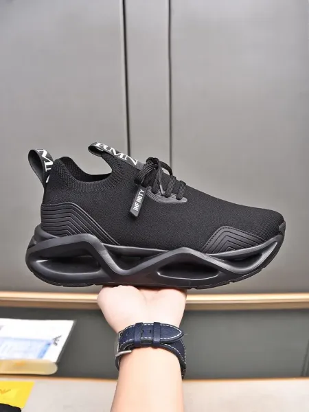 Emporio Armani Infinity Knit Sneakers Gray - 22