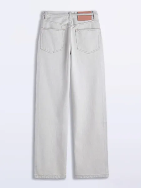 Design Wide-Leg Light Wash Jeans - 1