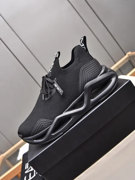 Emporio Armani Infinity Knit Sneakers Gray - 26