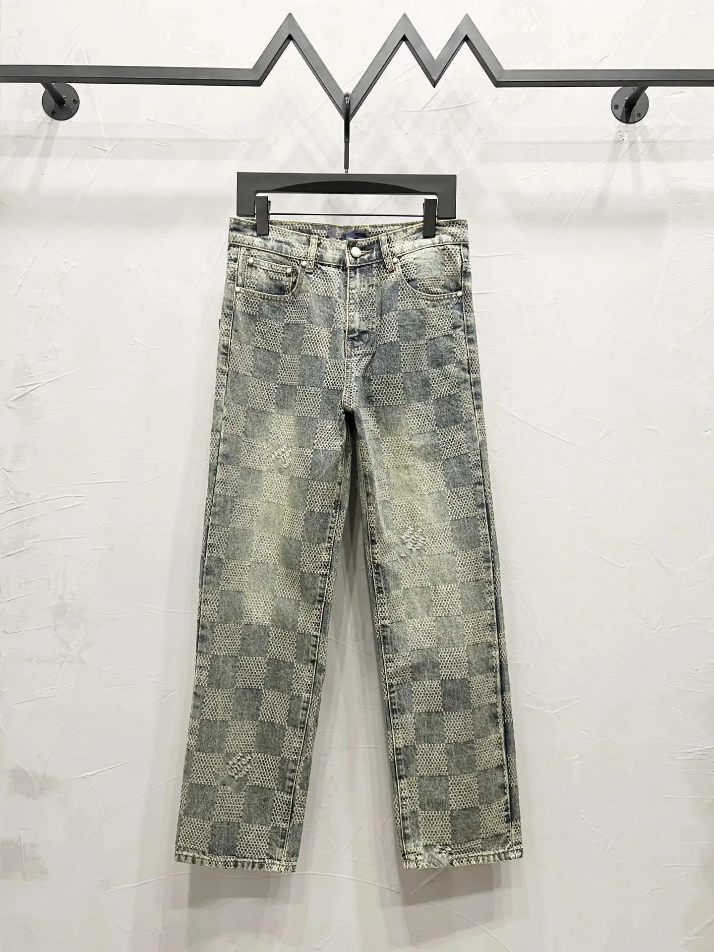 Louis Vuitton Monogram Patchwork Denim Jeans Light Blue - 6