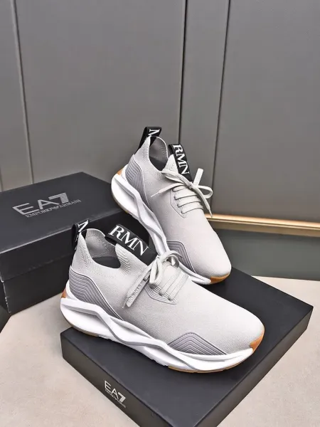 Emporio Armani Infinity Knit Sneakers Gray - 33