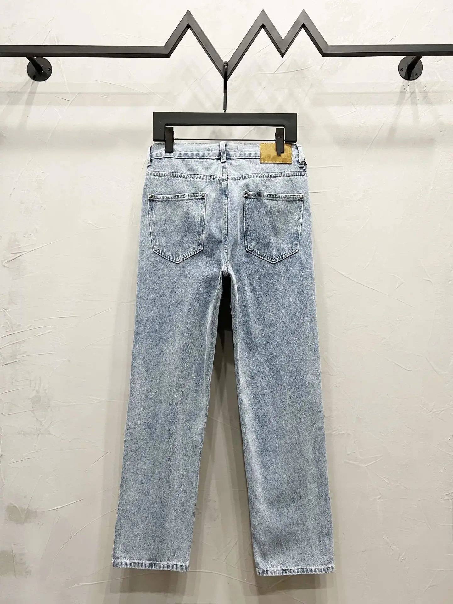 Louis Vuitton Monogram Patchwork Denim Jeans Light Blue - 15