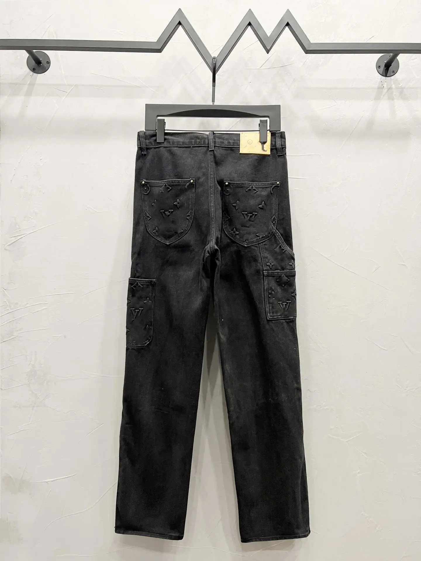 Louis Vuitton Monogram Patchwork Denim Jeans Light Blue - 11