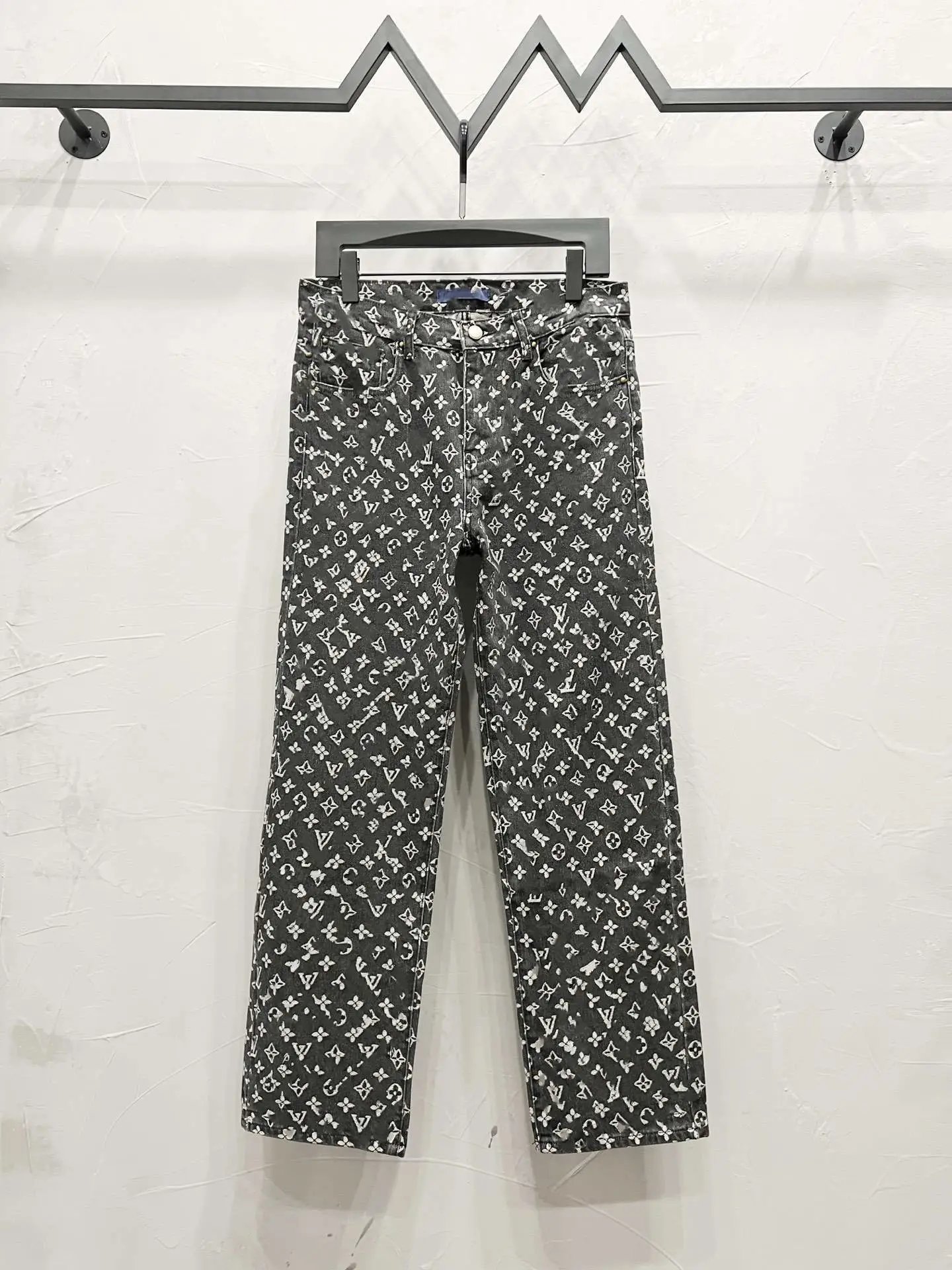 Louis Vuitton Monogram Patchwork Denim Jeans Light Blue - 24