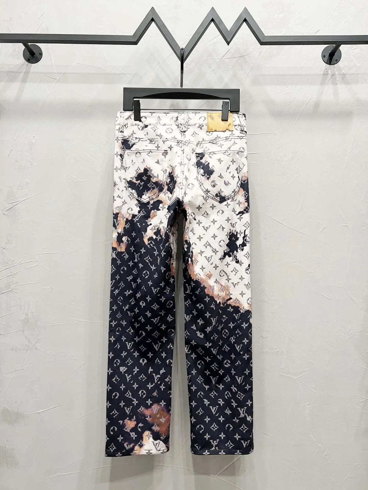 Louis Vuitton Monogram Patchwork Denim Jeans Light Blue - 29