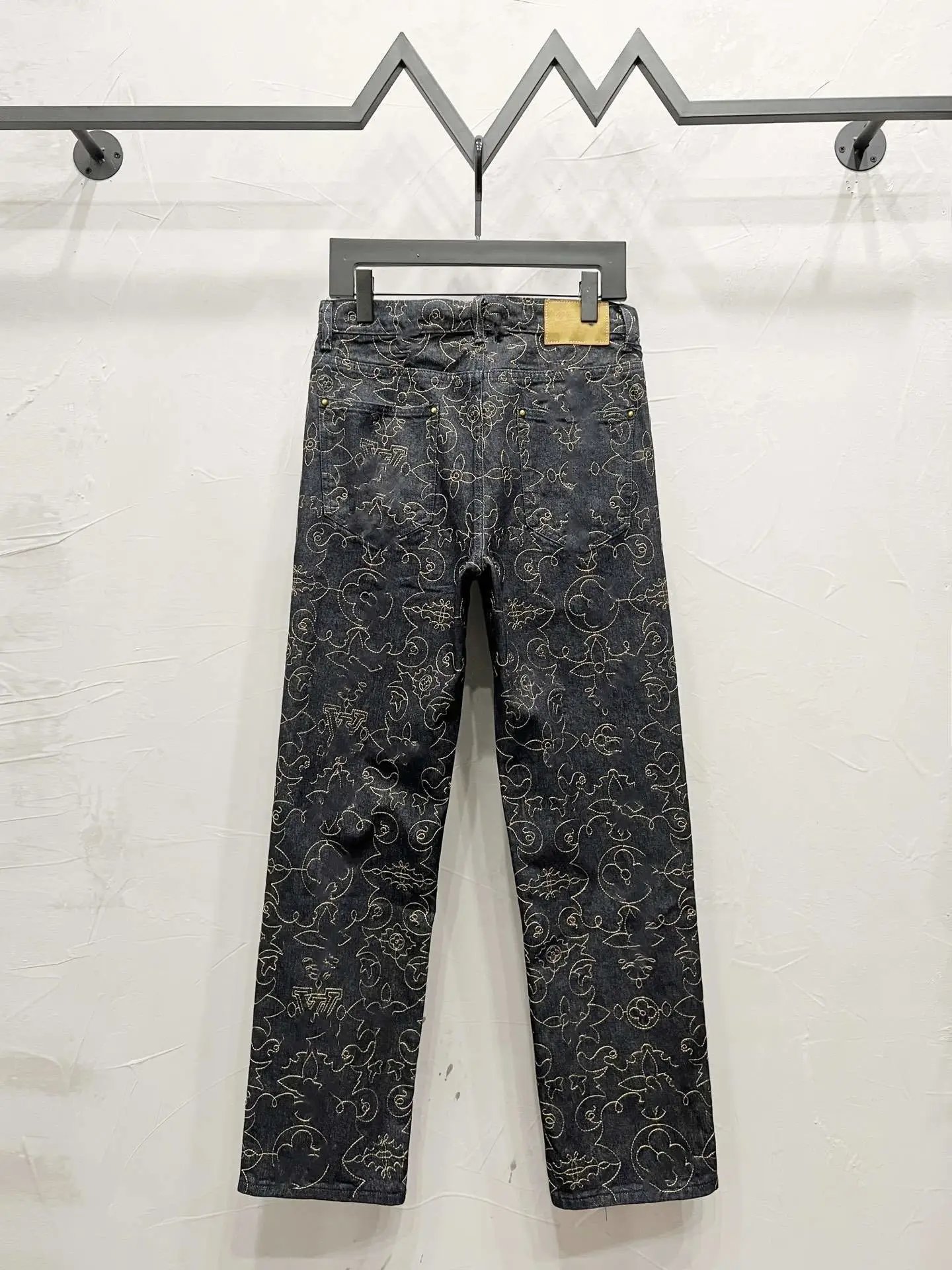Louis Vuitton Monogram Patchwork Denim Jeans Light Blue - 31