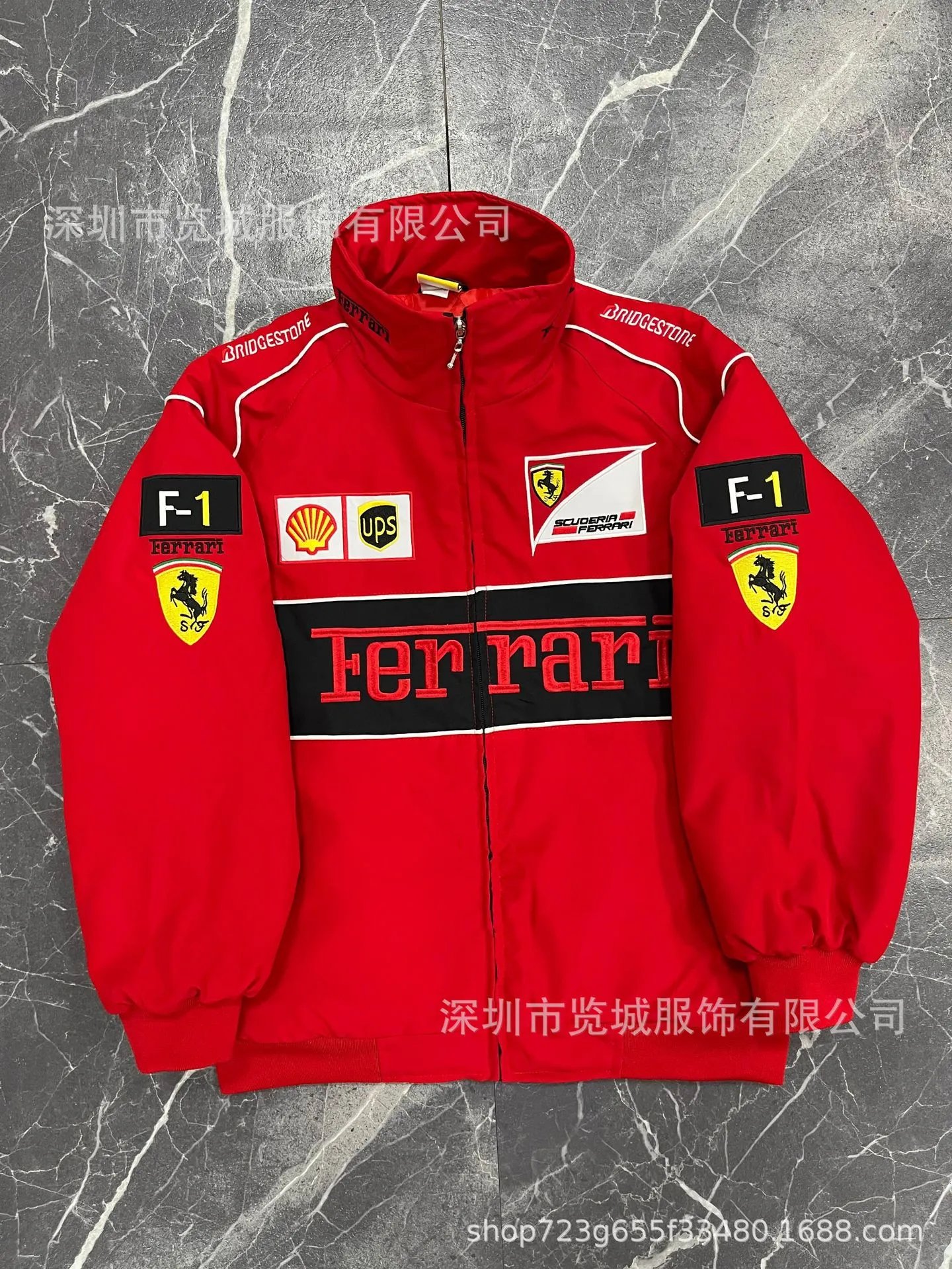 Scuderia Ferrari x Marlboro x Vodafone Racing Jacket Black Red - 17