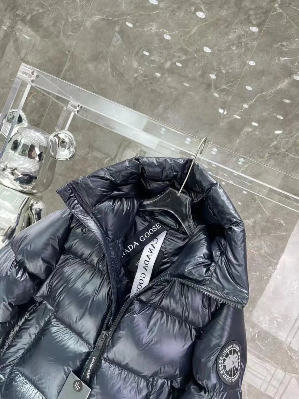 Moncler Genius Down Jacket Silver Metallic - 36
