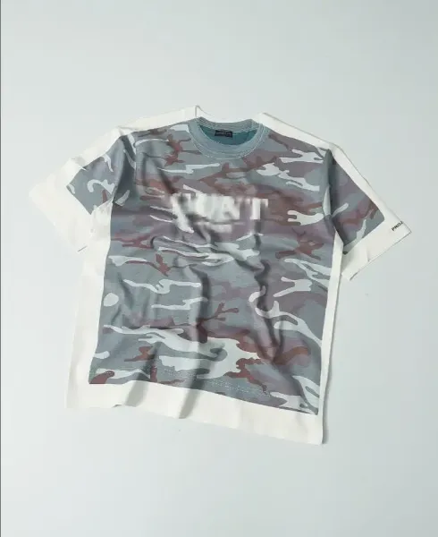 Design Camo Panel T-Shirt Multicolor - 1